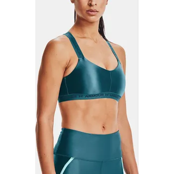 Dámské oblečení Dámská podprsenka Under Armour Crossback Low Shine 1363239-400 Modrá MD