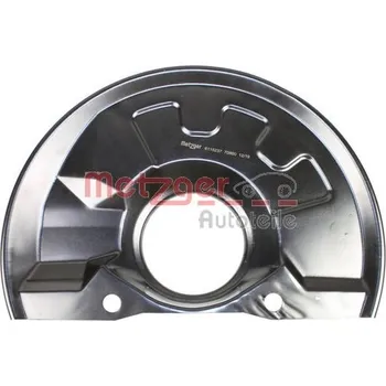 Brzdový kotouč Ochranný plech proti rozstřikování, brzdový kotouč METZGER 6115237