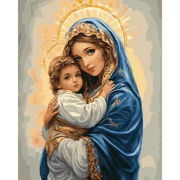 MALOVÁNÍ PODLE ČÍSEL Náboženství Obrázky k Malování Podle Čísel s Rámem Oh Art