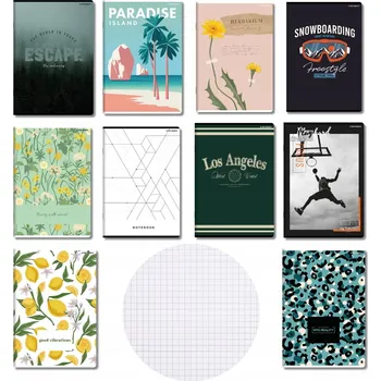 Sešit Sešity A5, čtvereček s okraji, sada kusů 60 barevných listů