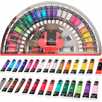 Vodová barva Akrylové barvy Van Bleiswijck vícebarevné 30 ks 12 ml