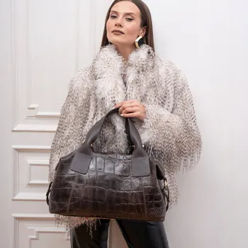 Kabelka MORANTI kabelka z pravé kůže, transparentní