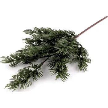 umělá květina Stoklasa Umělá větvička jehličnan 43 x 21 cm zelená