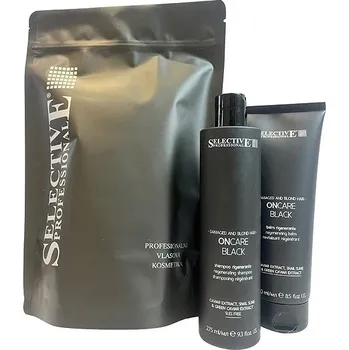 Kosmetická sada Selective Professional OnCare Black (šampon + kondicionér)