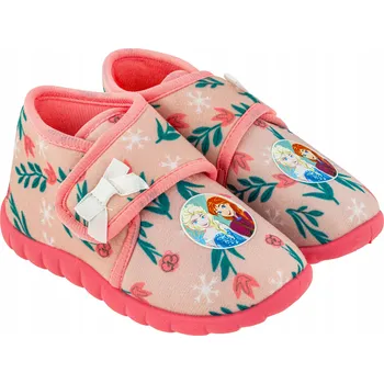 Dívčí obuv Papuče Papuče/Bačkory, domácí tenisky do školky na suchý zip Frozen Ledové Království, velikost 30