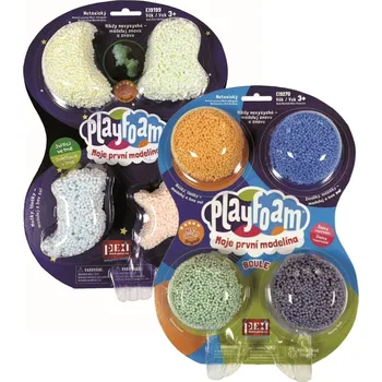 Výtvárné potřeby PlayFoam Pěnová kuličková modelína 4x barevné + 4x svítící