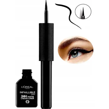 Oční linky Oční linky se štětečkem L'Oréal Paris černá matná voděodolná 1,00 ml