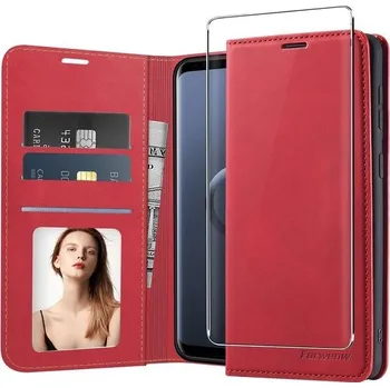 Pouzdro na mobilní telefon Pouzdro Neivi pro Samsung S9 s pouzdrem na karty, odklápěcí peněženka, slot na karty, magnetické