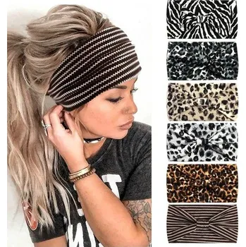 Čelenka Boho čelenka pro ženy, měkké elastické šátky na hlavu, vlasové pásky, šátky na jógu a sportovní