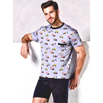 Pánské pyžamo Pánské Pyžamo Krátké FOLTÝN PK 477 Velikost: M