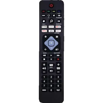 Dálkový ovladač Nový náhradní dálkový ovladač Phillips s pěti tlačítky pro rychlý přístup pro LCD, LED, UHD a QLED