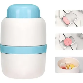 Přenosný dělič pilulek, kapesní drtič