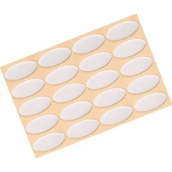 Podložka pod myš PATIKIL 20 ks oválných podložek pod myš 0,7 mm pro herní nožičky myši, náhradní šedé