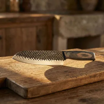 Kuchyňský nůž Nůž Santoku z nerezové oceli STARKE PRO Hitoshi 17,5 cm