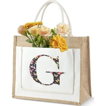 Kabelka Dzmuero personalizovaná jutová taška nákupní