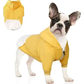 Obleček pro psa Meiora Oblečení pro domácí mazlíčky s kapucí na zip, oblečení pro psy a kočky, roztomilé oblečení