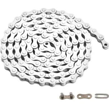 Zonkie Řetěz na kolo, jednorychlostní, 1/2 x 1/8 palce, 116 článků (bílý)