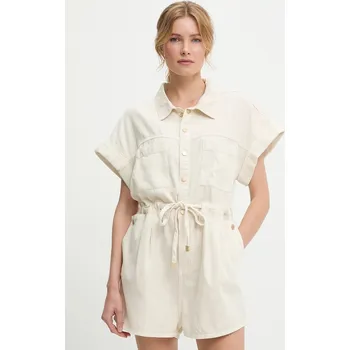 Dámský overall Džínový overal Answear.LAB Q144.hlk béžová 80X, vel. XS