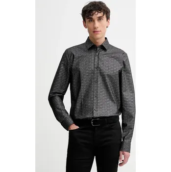 Pánská košile Košile HUGO Elisha02 50524846 černá 99X, vel. 40