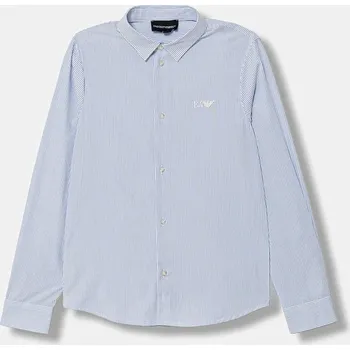 Pánská košile Dětská bavlněná košile Emporio Armani EB000625.AF16580 modrá 50X, vel. 142