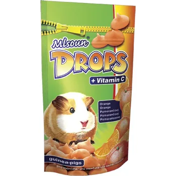 Krmivo pro hlodavce Dafiko Výprodej - Mlsoun Drops pomerančový, 75g