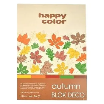 Sada barevných papírů, Podzim, A4, 170 g, 20 l