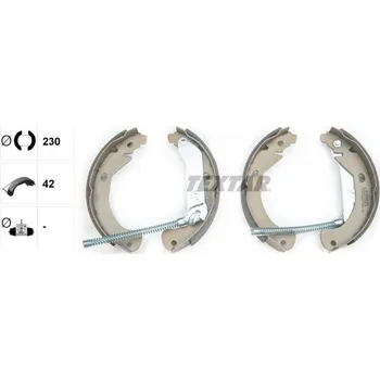 Brzdová čelist Sada brzdových čelistí TEXTAR 91077500