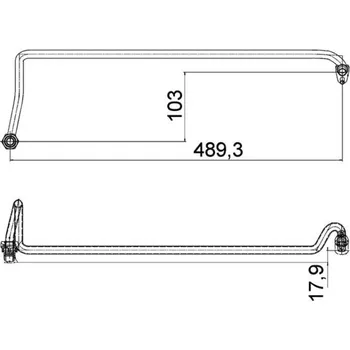 Olejová vana Olejová hadice MAHLE AHX 5 000P