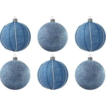 Vánoční ozdoba Set modrých ozdob