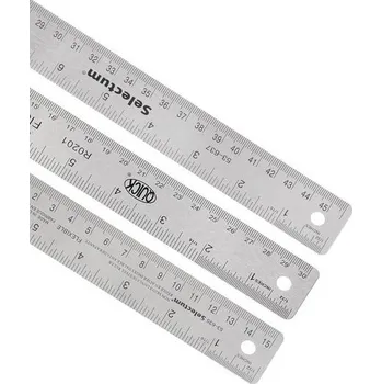 Měřicí kabel Kozelo 3 kusy nerezových pravítek - [6 palců, 12 palců, 18 palců] Kovové měřicí nástroje s dvojitou