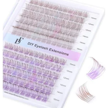 Přípravek na tvář Řasy jednotlivé 144 ks D Curl 10-16MM