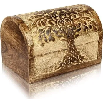 Zahradní dekorace Skvělé nápady na dárky k narozeninám, ručně vyrobená dekorativní dřevěná šperkovnice s řezbami