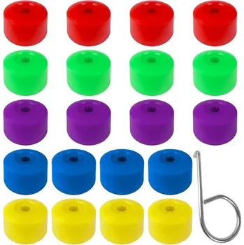 Matice na kolo Jiehaojia 20 ks 17mm krytky matic kol Krytky šroubů Univerzální šestihranné krytky matic pneumatik