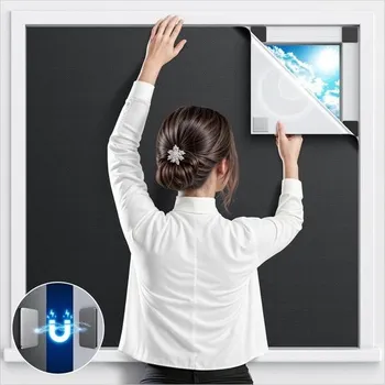 Prostěradlo Zatemňovací roleta Sjuznng bez vrtání 191x148cm – Magnetická zatemňovací fólie na okna |