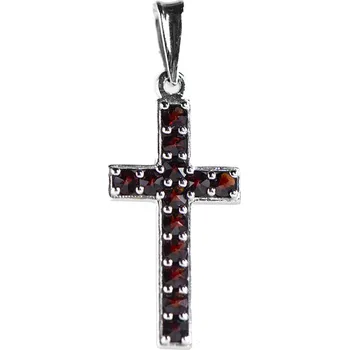 Přívěsek Český granát přívěsek stříbrný 140586