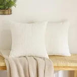 EMEMA manšestrový povlak na polštář s vánočními granulemi, dekorativní polštáře na pohovku, povlaky