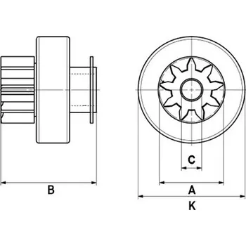 Startér Volnoběžný převod, startér HC-Cargo F 032 237 990