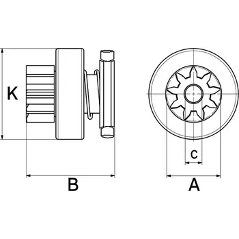 Startér Volnoběžný převod, startér HC-Cargo F 032 238 793