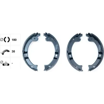 Brzdová čelist Sada brzdových čelistí, parkovací brzda TEXTAR 91069600