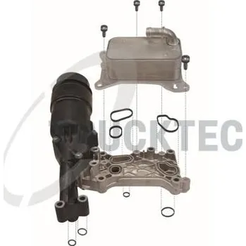 Chladič motoru Olejový chladič, motorový olej TRUCKTEC AUTOMOTIVE 02.18.141