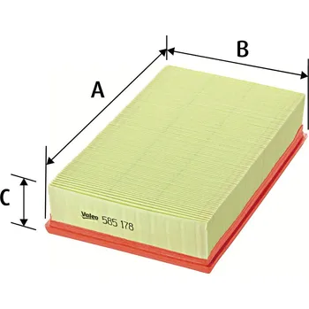 Vzduchový filtr Vzduchový filtr VALEO 585178