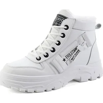 Dámská zimní obuv Dámské zimní boty Yeeteepot, teplé zimní boty, bílé, velikost 43 EU = 44 CN