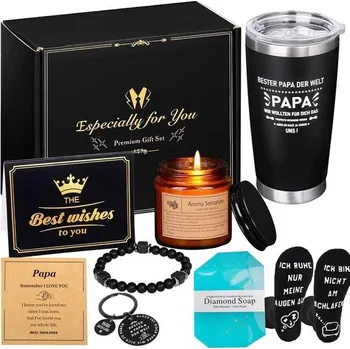 Termoska Nejlepší dárky pro muže, táta, dárek pro tátu, vánoční a narozeninové dárky ke Dni otců, sada dárků