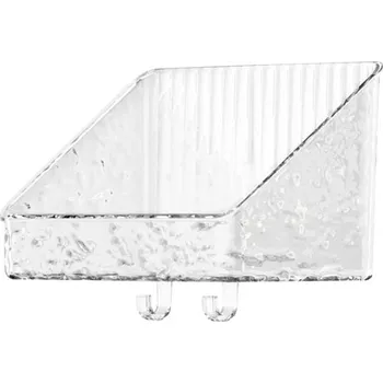 Knihovna Závěsný úložný koš Aomhrek, neperforovaná krabička na kapesníky, nástěnná úložná krabice s háčky,