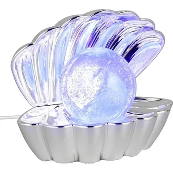 Stojací lampa Stolní lampa Reality Leuchten SHELLY R57731106, chromovaný plast, LED 0,8 W, měnící se barva