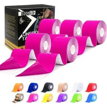 Péče o rty Kineziologická páska, 5 ks růžová