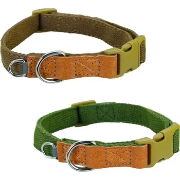 Obojek pro psa Newtensina Fashion 2dílný obojek pro psy, měkká bavlna/polyester s roztažitelným D-kroužkem, pro