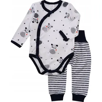 Kojenecký body Souprava body+kalhoty Martex Velikost: 68, Vzor: Medvídci