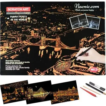 Školní batoh Stírací papíry Nacnic. Vlastnoruční tvoření pro dospělé i děti. Stírací papír s barevným pozadím