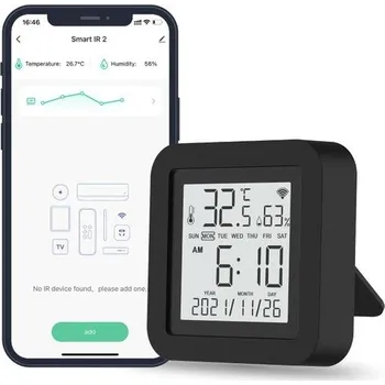 Inteligentní univerzální IR Blaster s monitorem teploty a vlhkosti, univerzální IR dálkové ovládání